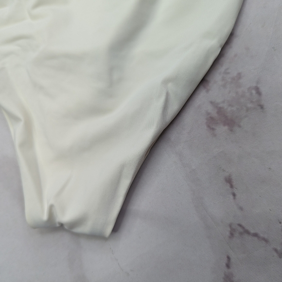 Good American Swim Bottom Women Ivory White Tiny Ties Bikini Swimsuit - Picture 7 of 12